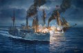 Moderne Kriegsschiff Seeschlacht amerikanische